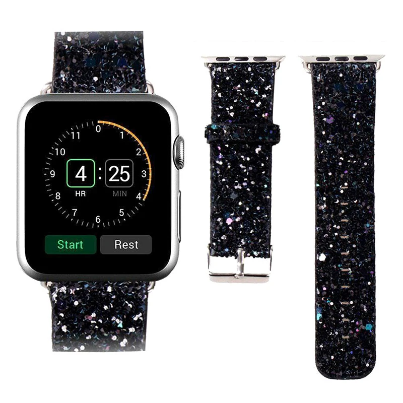 Смарт-часы с кожаным ремешком для Apple Watch 1 2 3 38-42 мм | Наручные часы