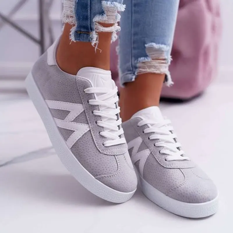 Женская летняя обувь на плоской подошве zapatos mujer повседневная со шнуровкой в