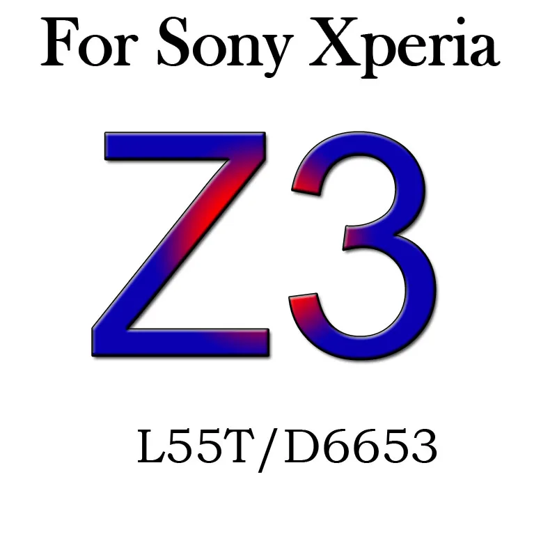 Z3 С уровнем твердости 9H закаленное Стекло Экран Защитная пленка для sony Xperia E5 E4 E4g E3 Z3 Z4 Z5 компактный T3 XP C3 C4 X C5 M2 M4 Aqua M5 чехол - Цвет: Z3