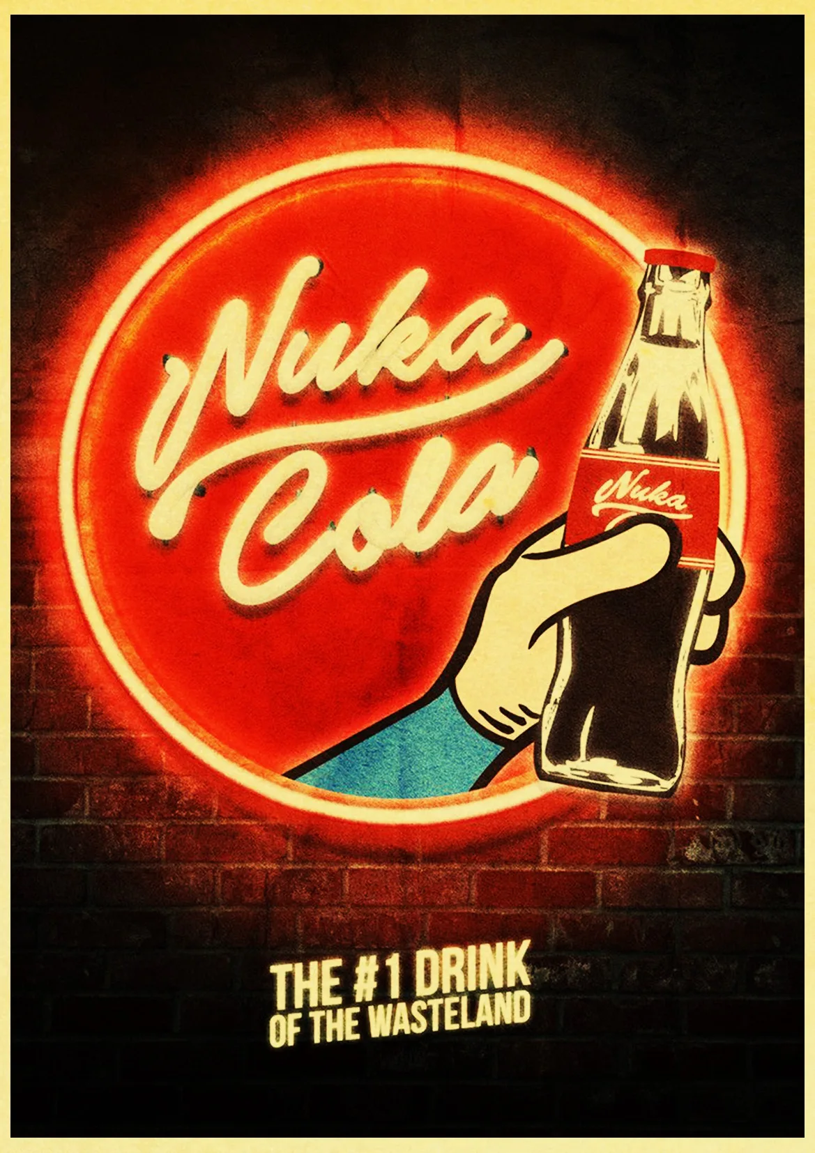 E052 Fallout 234 Nuka Cola винтажный бумажный плакат настенная живопись украшение дома 42X30 см 30X21 см - Цвет: E052
