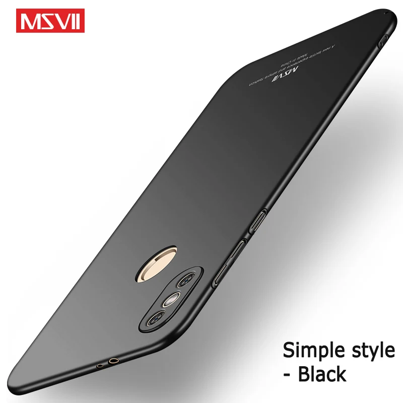 Black Xiomi Redmi Note 5 Чехол msvii Роскошный тонкий защитный чехол для Xiaomi Redmi Note 5 Pro global 64gb чехол для телефона - Цвет: Black