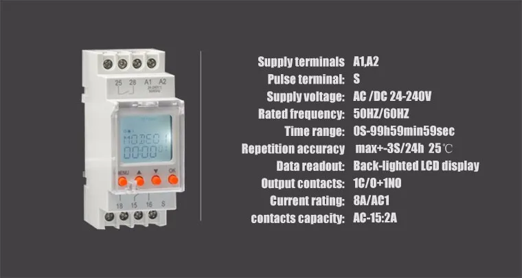 Цифровой многофункциональный реле времени ESRD-TMS2