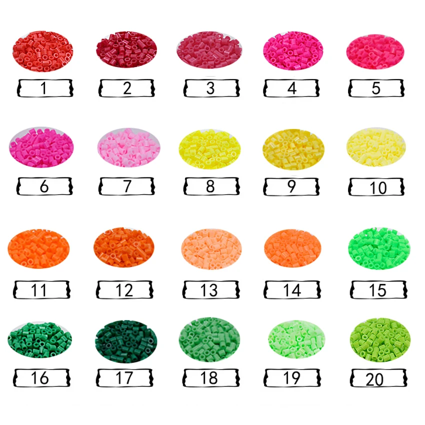 Бусины DOLLRYGA hama 5 мм 1000 шт. 50 цветов бусины для детей Perler пазлы сделай сам Горох
