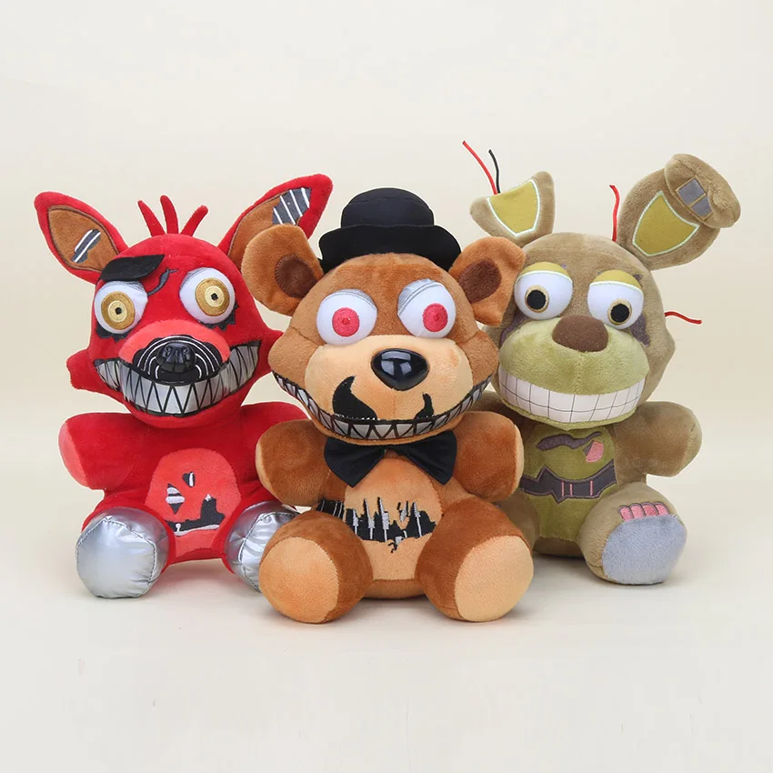 25 см FNAF пять ночей у Фредди Бонни и Чика кекс Фокси Золотой Фредди Fazbear кошмар сестра расположение Дети Плюшевые игрушки