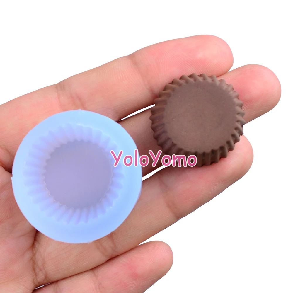 G158YL Форма для кексов Tart нижняя часть 23 мм Гибкая силиконовая форма Decoden Kawaii