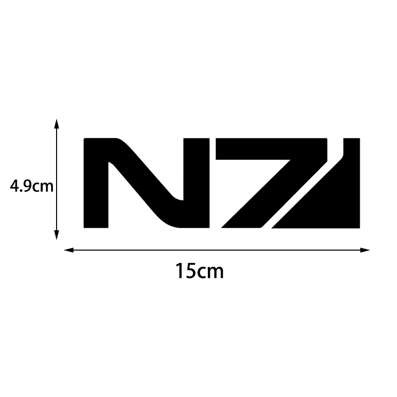 15X4 9 см Mass Effect N7 клей оригинальность виниловая наклейка на машину