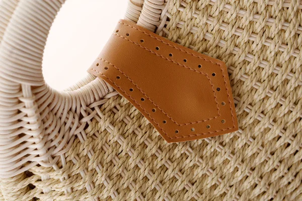 Элегантная плетеная Сумка из ротанга в форме ракушки новые летние пляжные сумки