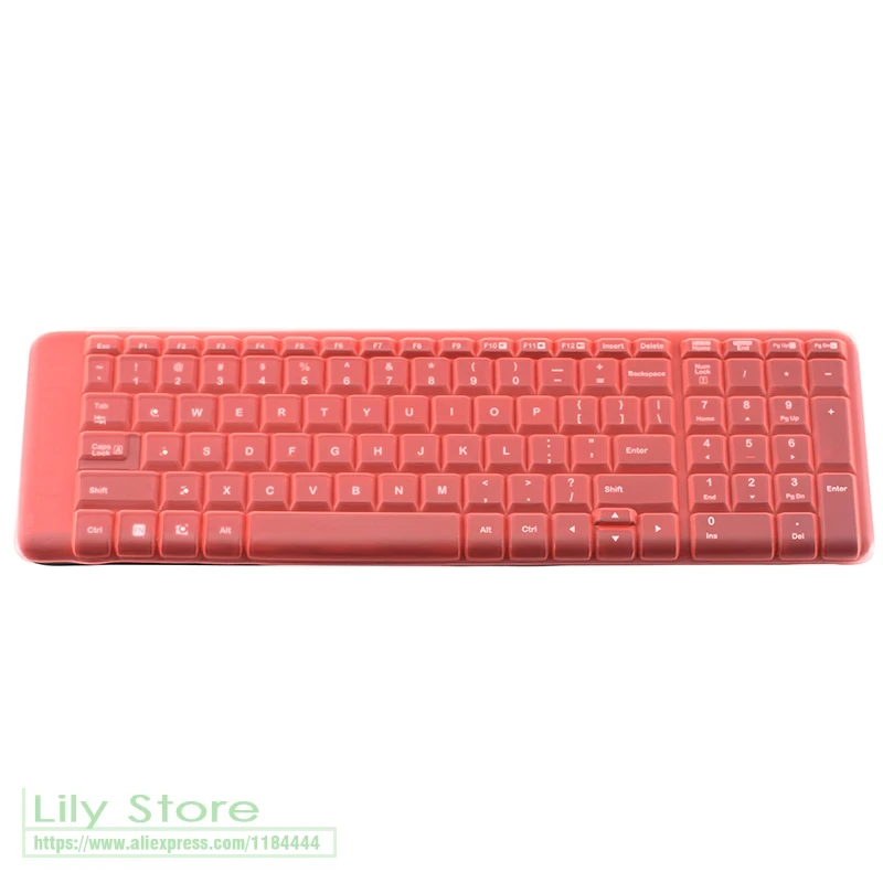 Силиконовая Защитная плёнка для клавиатуры Logitech Mk215 Mk220 K220 Mk230|Чехлы клавиатуры| |
