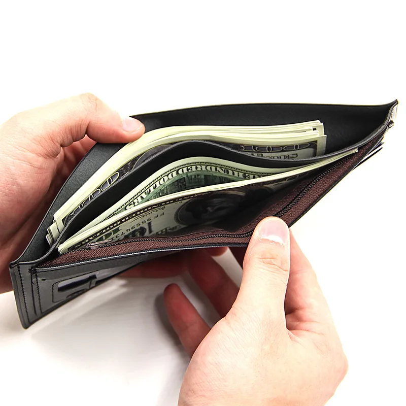 Мужские кошельки с буквенным принтом кошелек из искусственной кожи для мужчин