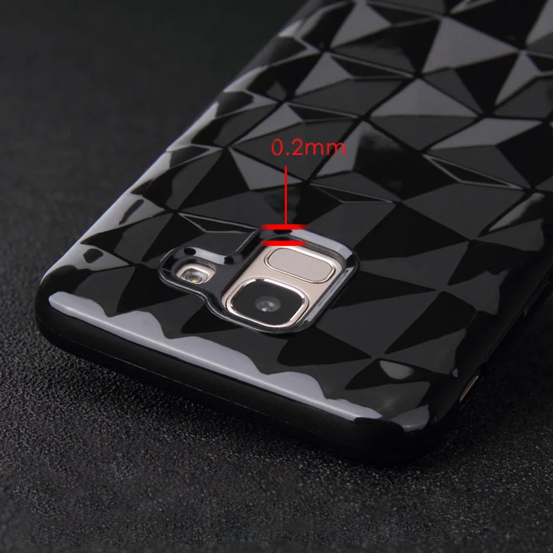 3D алмаз текстура чехол для samsung Galaxy note 8 9 S8 S9 плюс S7 край A6 A8 A5 A7 J3 J7 J4 J6 J5 Prime 2017 J2 Pro 2018