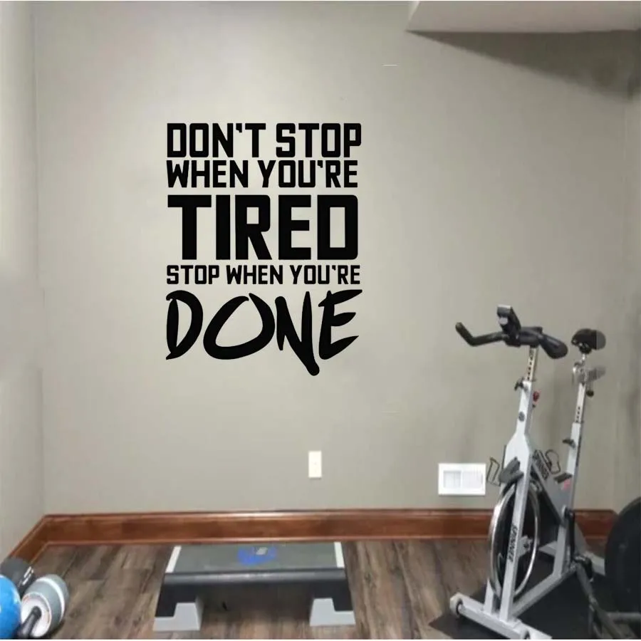 Спортивные наклейки на стену вдохновляющие цитаты режим beast для тренажерного