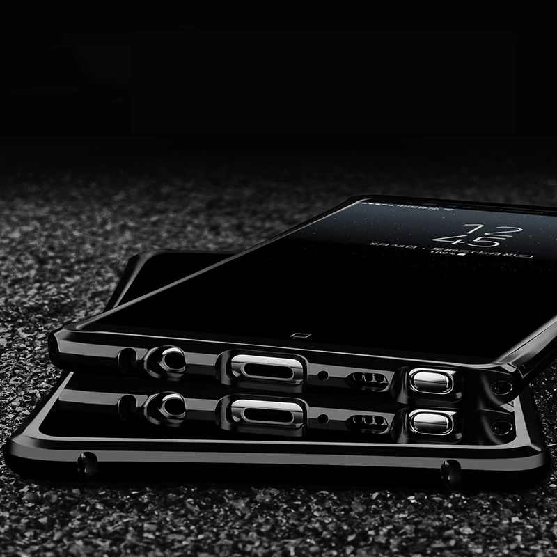 Роскошный чехол для Samsung Galaxy Note 8 Note8 2 в 1 тонкая металлическая рамка + акриловая