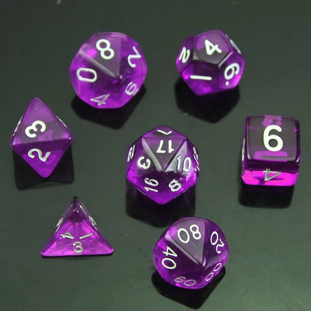 MTG фиолетовые многогранные 7-сторонние плашки D4 D6 D8 D10 D12 D20 и драконы D& D ролевые кости