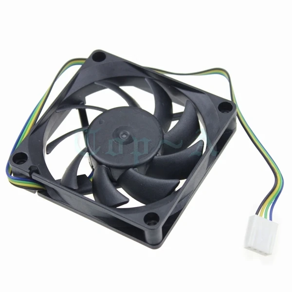 2 шт. Gdstime 7015 H DC 12 В 4Pin обнаруживает скорость компьютерный корпус охлаждающий вентилятор 70x70x15 мм гидравлический подшипник 70 мм x 15 мм ПК кулер