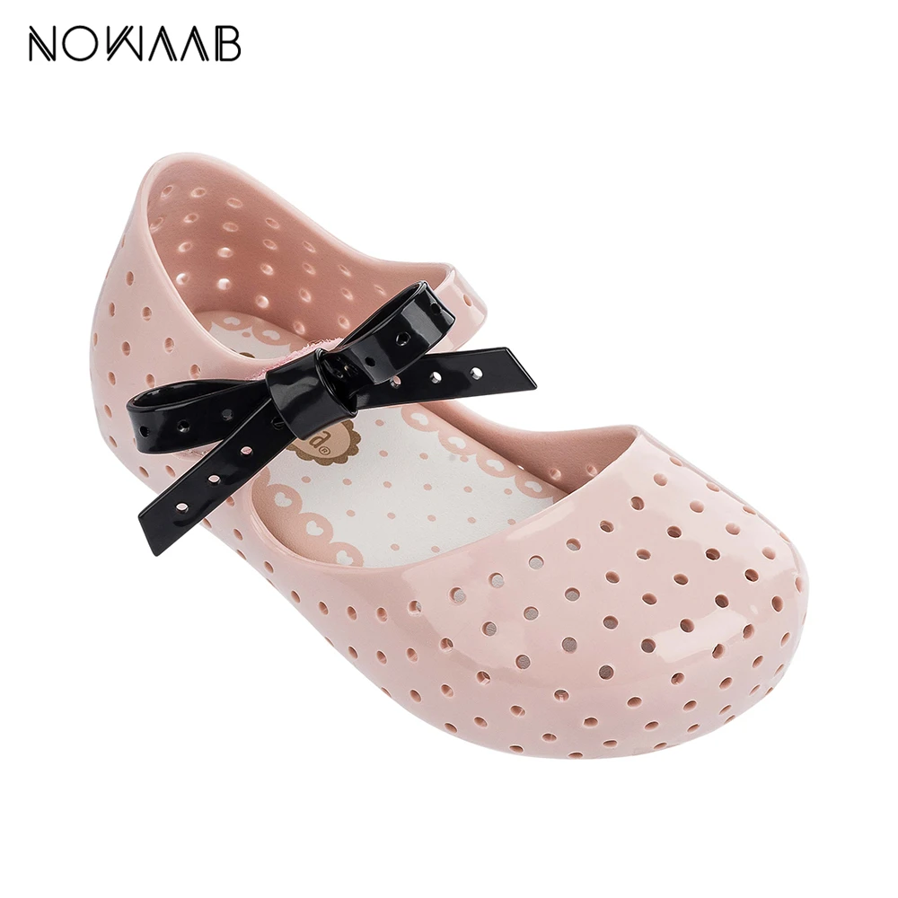 Новинка 2019 оригинальные детские сандалии желе Mini Melissa Furadinha X детская пляжная