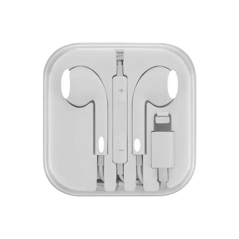 GOXIIS For ip 7 8 X Pleasant To The Surprise price of Ear Earplugs Linear Control Headset Interface Flat Head Hot earphones | Электроника