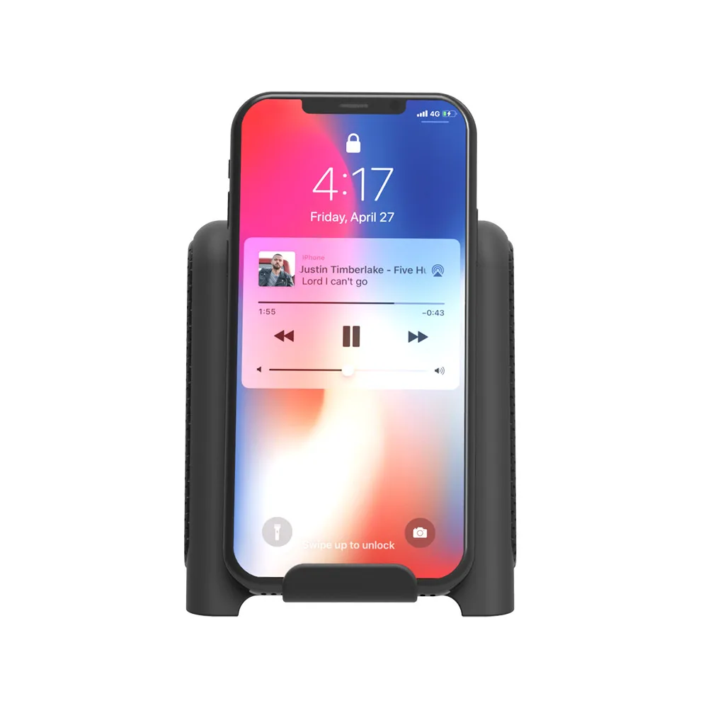 Портативная bluetooth-колонка, беспроводное зарядное устройство для samsung Galaxy S10 Plus, Быстрая Зарядка Qi для iPhone XS MAX Xiaomi Mi 9, динамик s