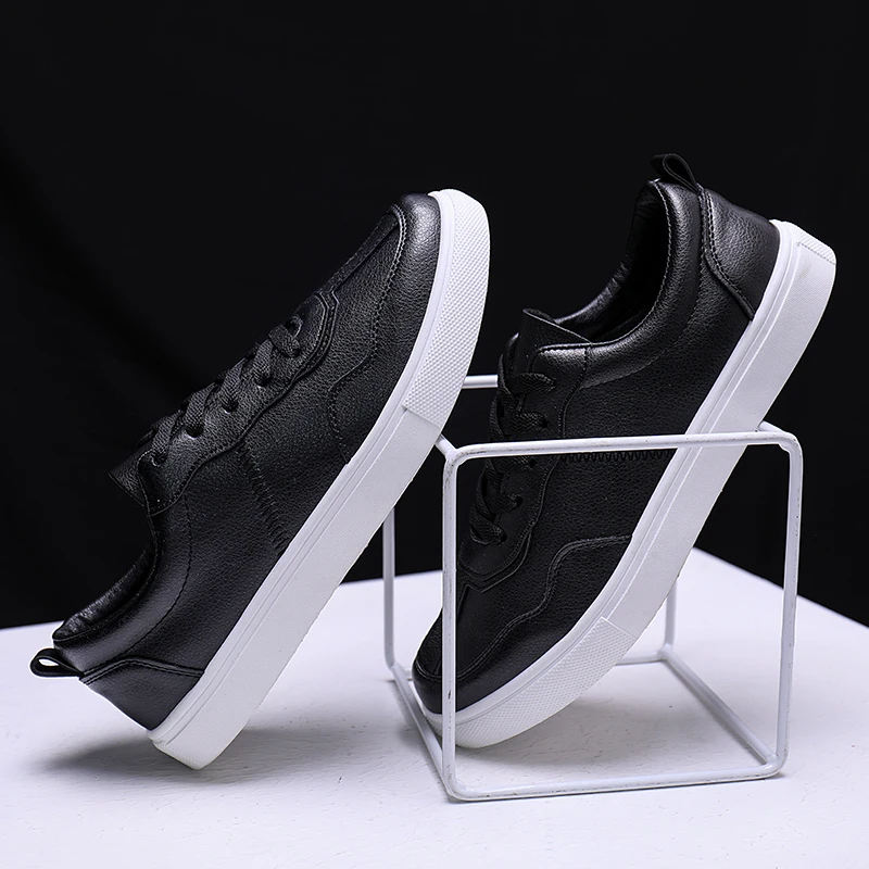 

Yomior Fashion Brand Men Casual Leather Shoes High Quality Flats Loafers Breathable White Sneakers Spring Summer Formal Shoes