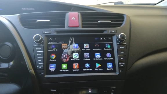 " HD 1024*600 Восьмиядерный Android 8,1 Автомобильный DVD Радио gps навигационный плеер для Honda Civic хэтчбек 2013 DVR головное устройство