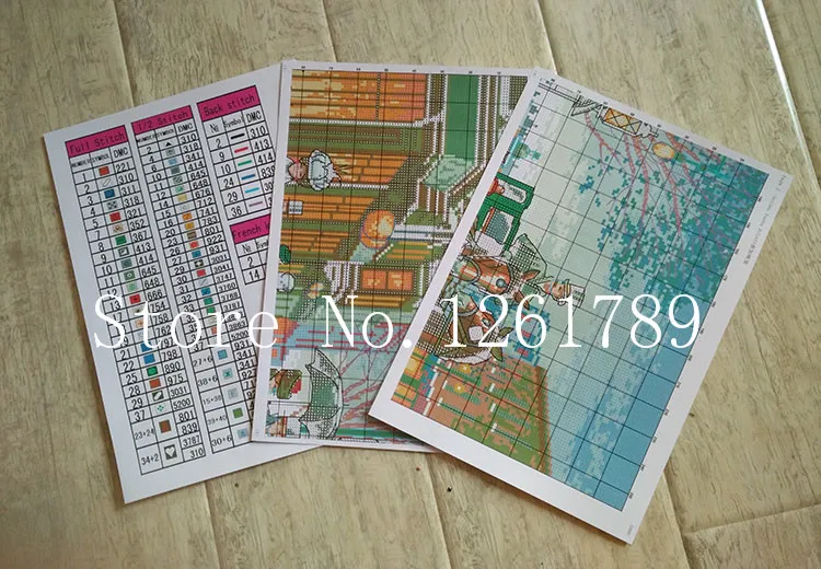 Сумерки в зарубежной стране рассчитаны на ткани DMC 11CT наборы для вышивки