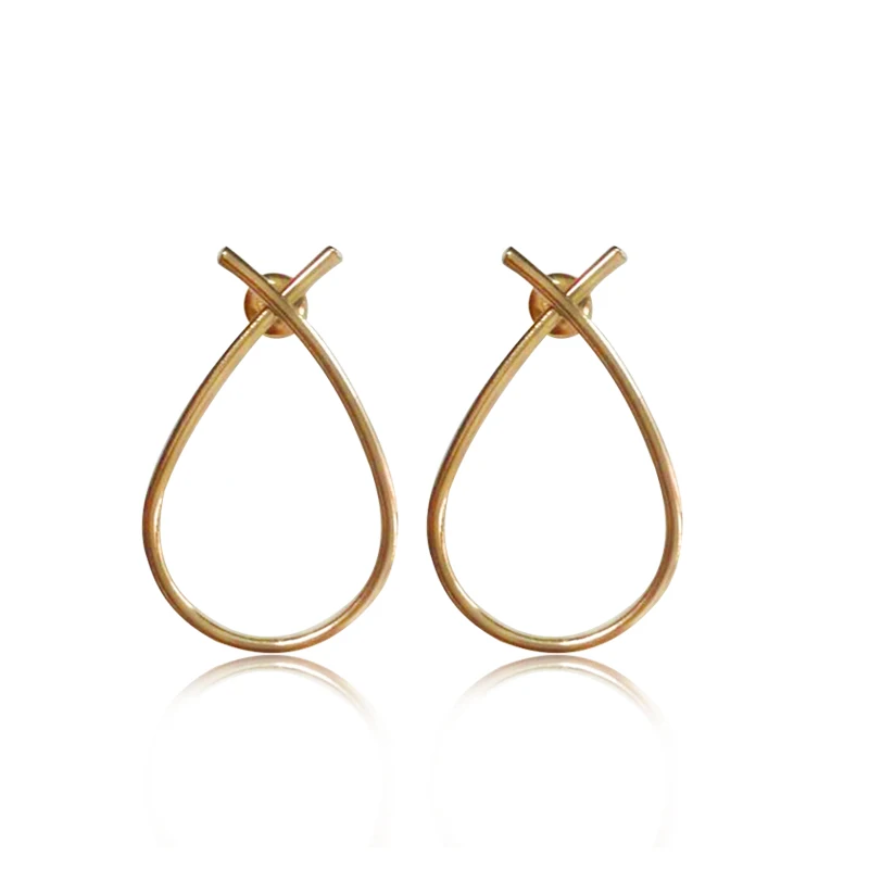 

fashion black silver color /gold color round stud earring earings for women simple brincos bijoux Christmas gifts Jewelry E5353