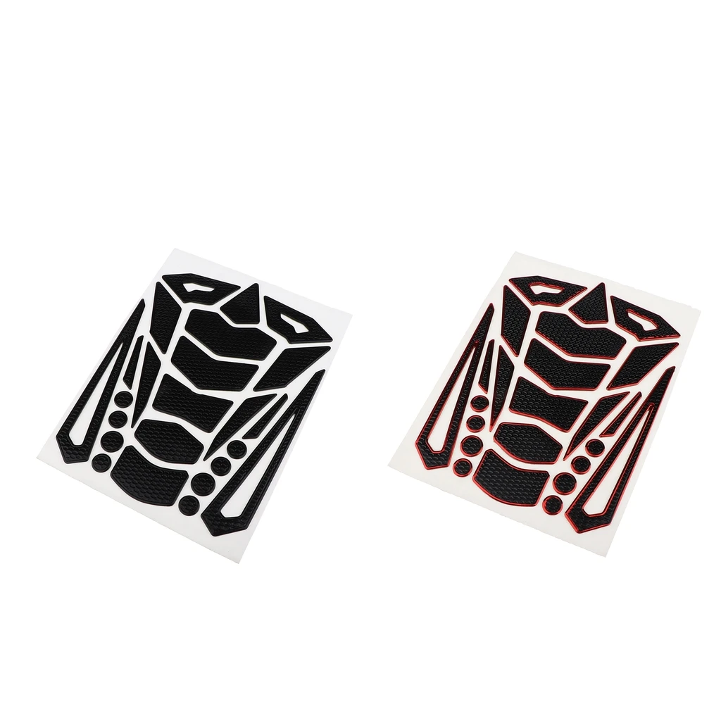 Anti-Slip Tank Pad Knee Protectors Gas Stickers for Motorcycle Red+Black Ensuring Long Service Life Unique Sleek | Автомобили и