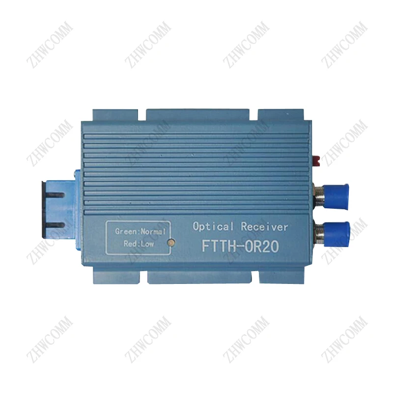 ZHWCOMM SC/PC дуплекс FTTH Волоконно оптический приемник OR20 CATV 2 порта выход входной