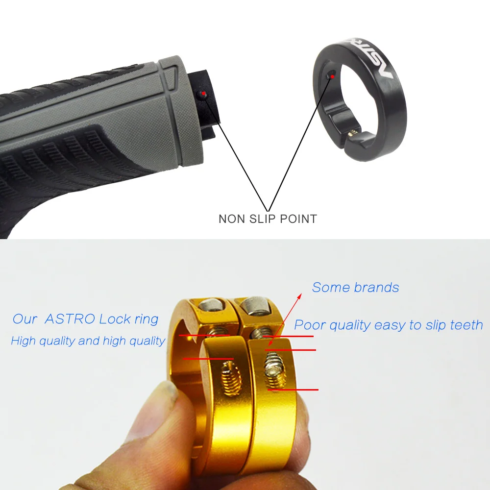 Astro G120 велосипедные ручки, эргономичный конец, крепкое крепление, оба конца, замок, ручка, руль, 6 цветов, тон, держатель, MTB, для езды на велосипеде, для рук