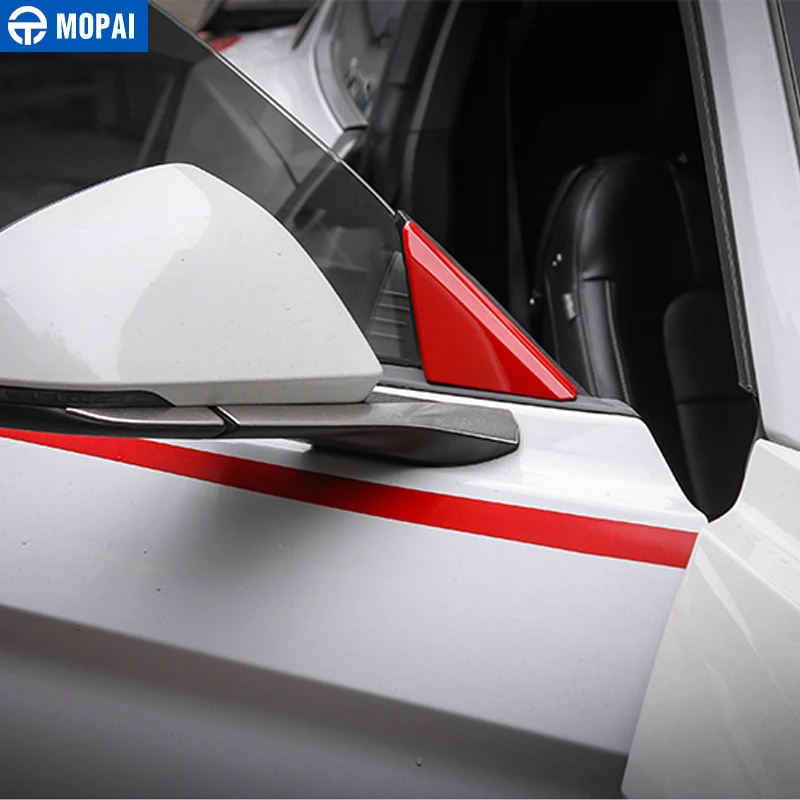 MOPAI ABS автомобильный Стайлинг внешнее Переднее стекло зеркальные полосы Обложка