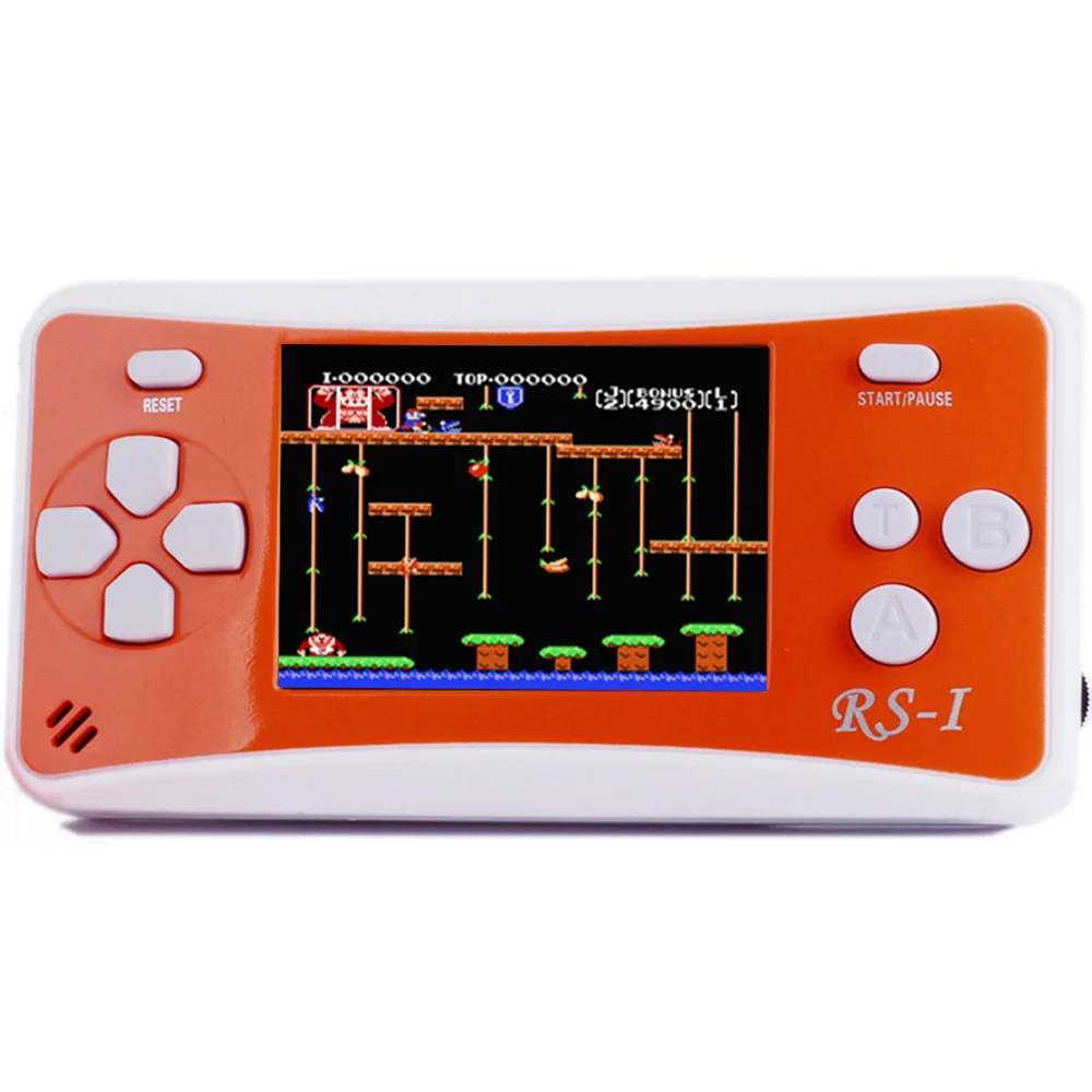 Оранжевый RS-1 игровая консоль JJFUN Mini tv, портативный игровой плеер для семейного отдыха, видеоигровая система, контроллер 152 игр, 2,5 дюйма, ЖК-дисплей - Цвет: Оранжевый