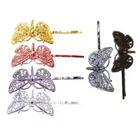Wholesale 120piece Hair Pins with 38x20mm Dragonfly Hairpins Jewelry Findings Hair accessories HPF41