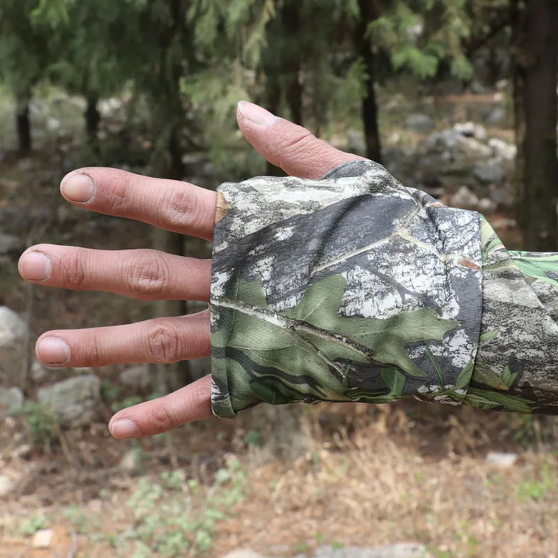 Bionic camouflage, мужские футболки с длинными рукавами и капюшоном, Солнцезащитная одежда с капюшоном, одежда для рыбалки, охоты