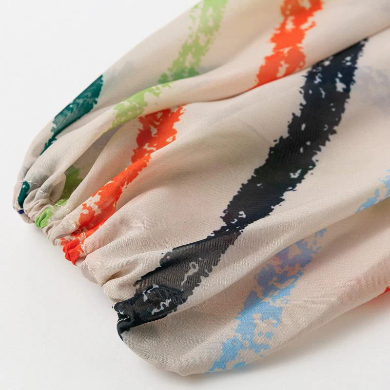 Женское платье с винтажным принтом элегантное Бандажное миди-платье круглым