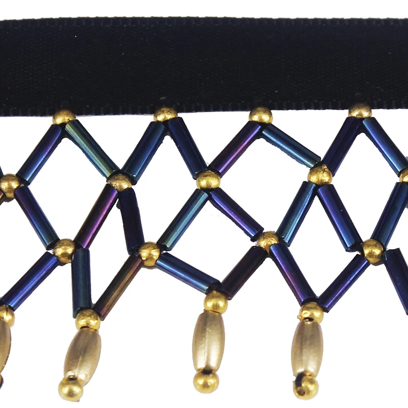 1 ярд плетеная стандартная кружевная лента с отделкой Кружевная аппликация