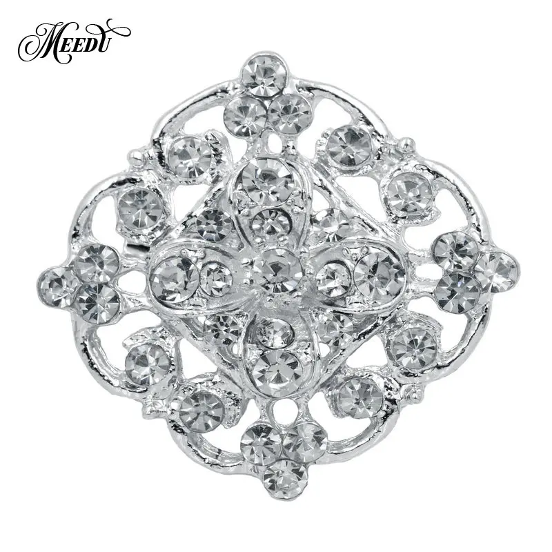 Бренд MIEG, прозрачные стразы, Bijoux, булавки, броши в виде цветка для женщин, украшение для свадебной вечеринки, очаровательное ювелирное изделие