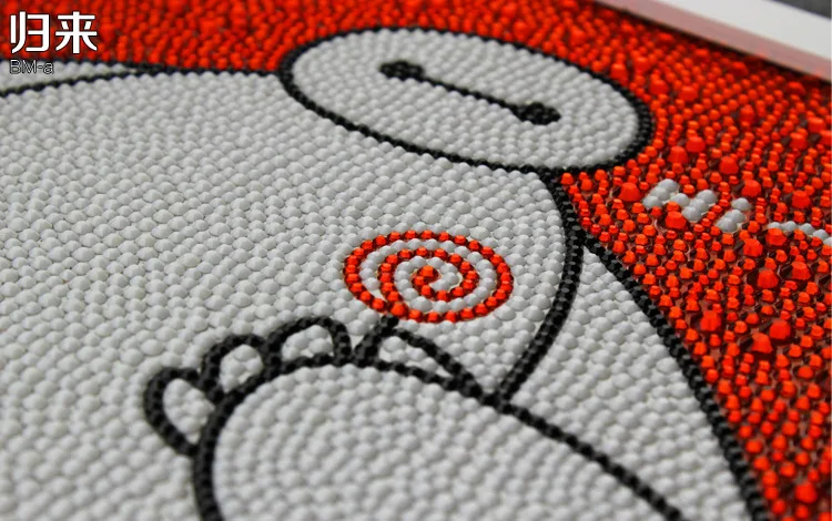30*40 см 5D поделки алмазов картина Baymax супер Морпехи круглый бриллиант горный хрусталь для новорожденных DIY 5D полный алмазов вышивка живопись