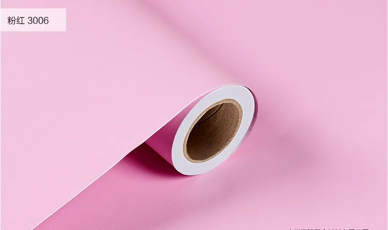 New Plain color thick PVC wallpaper self-adhesive solid color wallpapers bedroom living room decoration wall stickers waterproof