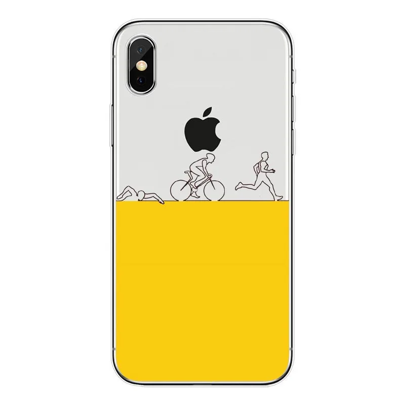 Ironman Триатлон логотип силиконовый мягкий чехол для телефона из ТПУ для iPhone5s SE 6 6s plus 7 7plus 8 8plus X XS XR XS MAX чехол Fundas Coque - Цвет: TPU