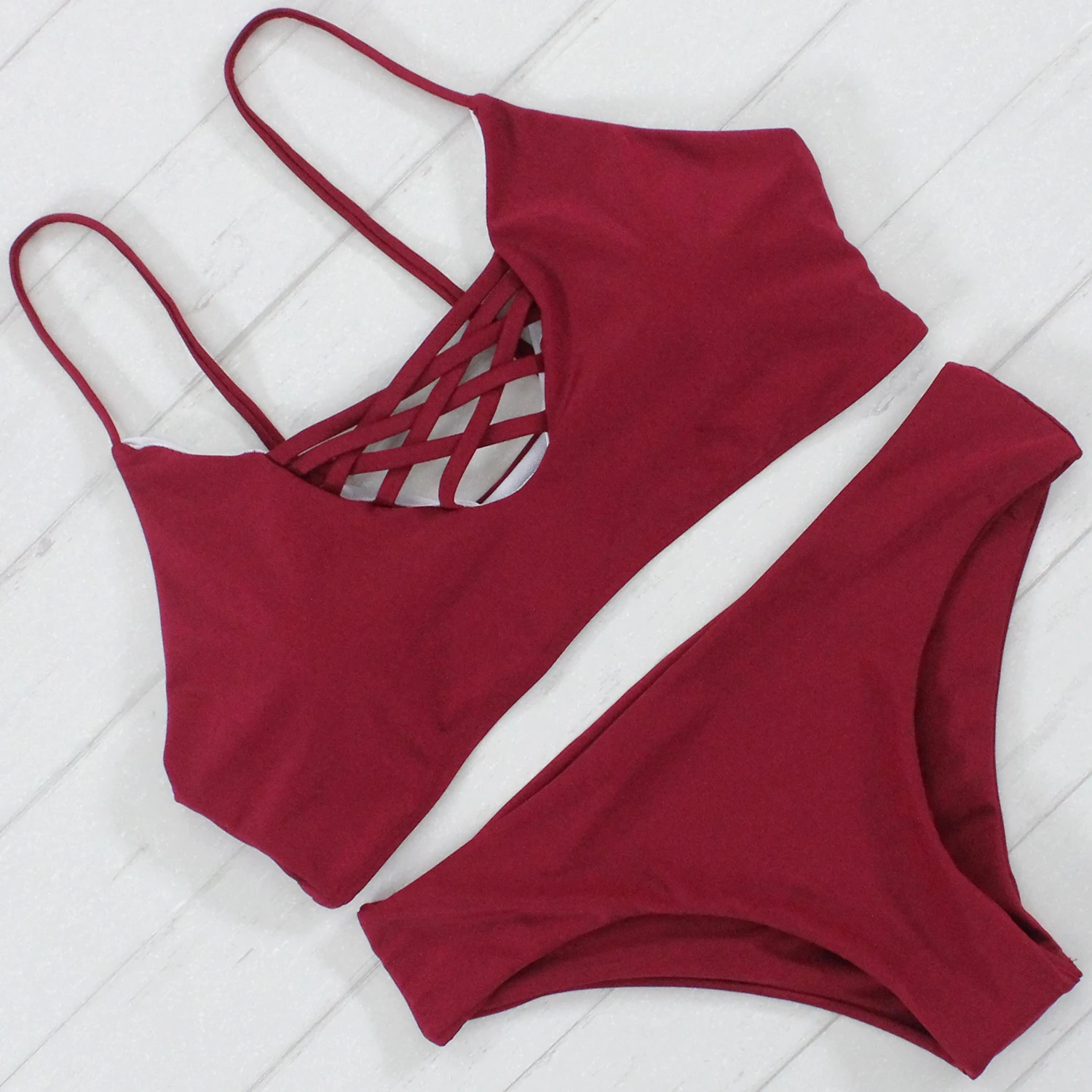 Купальник женский бандажный бикини с пуш-апом | Женская одежда