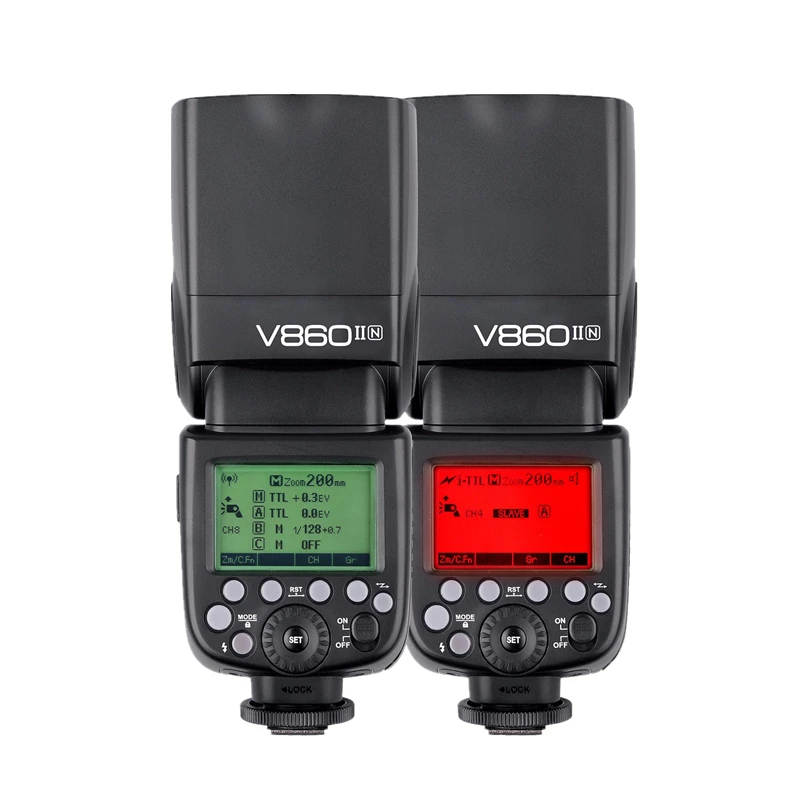 3x GODOX V860IIN V860II N + 2000mAh литий ионный аккумулятор TTL 2 4G HSS 1/8000s Вспышка Speedlite X1T триггер