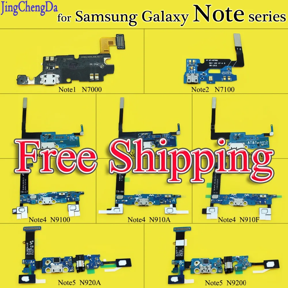 Разъем USB JCD для зарядки гибкий кабель Samsung galaxy Note1 Note 2 3 4 5 порт micro usb гибкие детали
