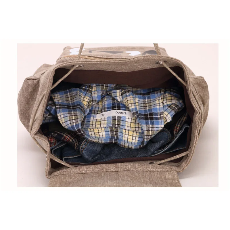 Милый кот рюкзак для женщин девочек брезентовый Рюкзак со шнурком Печать Рюкзаки