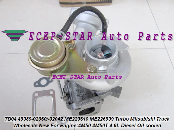 Турбо TD04 49389 02060 02042 ME223610 ME226939 Турбокомпрессор Для Mitsubishi Truck 4M50T 4M50