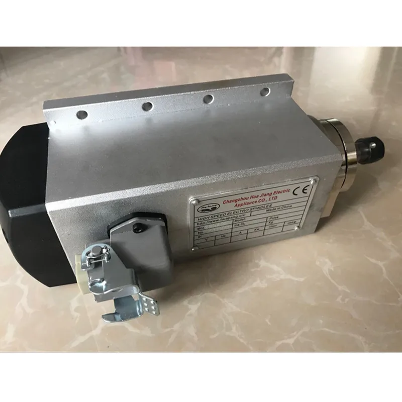 220V CNC 0.8KW ER11 квадратный двигатель шпинделя 800W с воздушным охлаждением для