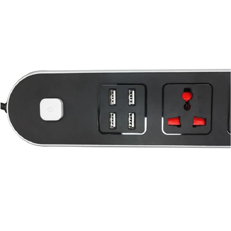 4USB порт 5V 3.4A зарядное устройство адаптеры для сим-карт 13A 250V 4AC UK розетки розетка с