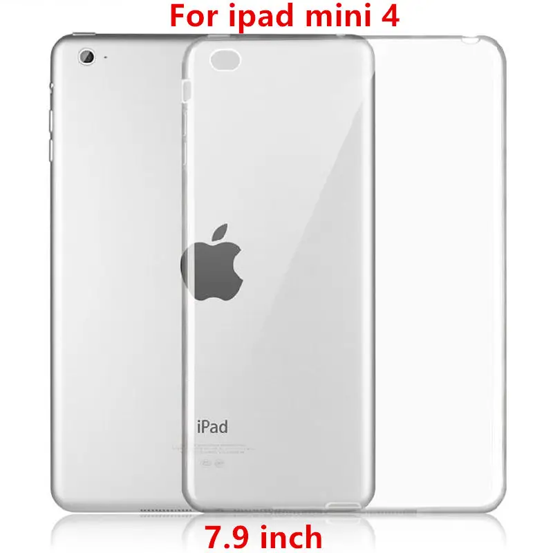 Чехол из ТПУ для Apple iPad mini 4 защитный смарт чехол кожаный mini4 планшет ПУ прозрачный