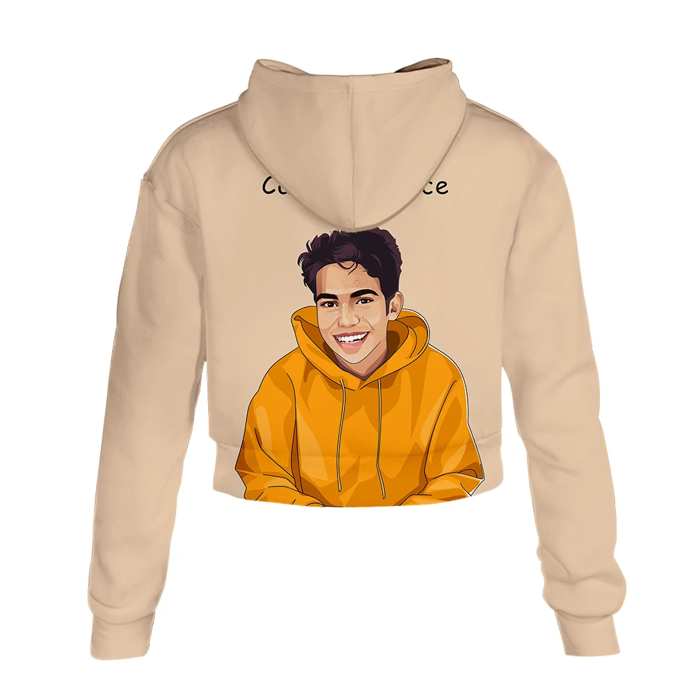 Cameron Boyce 2019 3D Печатный новый тонкий крой сексуальный открытый пупок толстовки с