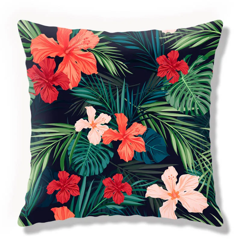 Pastoralism flower cushion cover european style pillow case 45*45 thick 3D print decorative cotton kussenho | Дом и сад