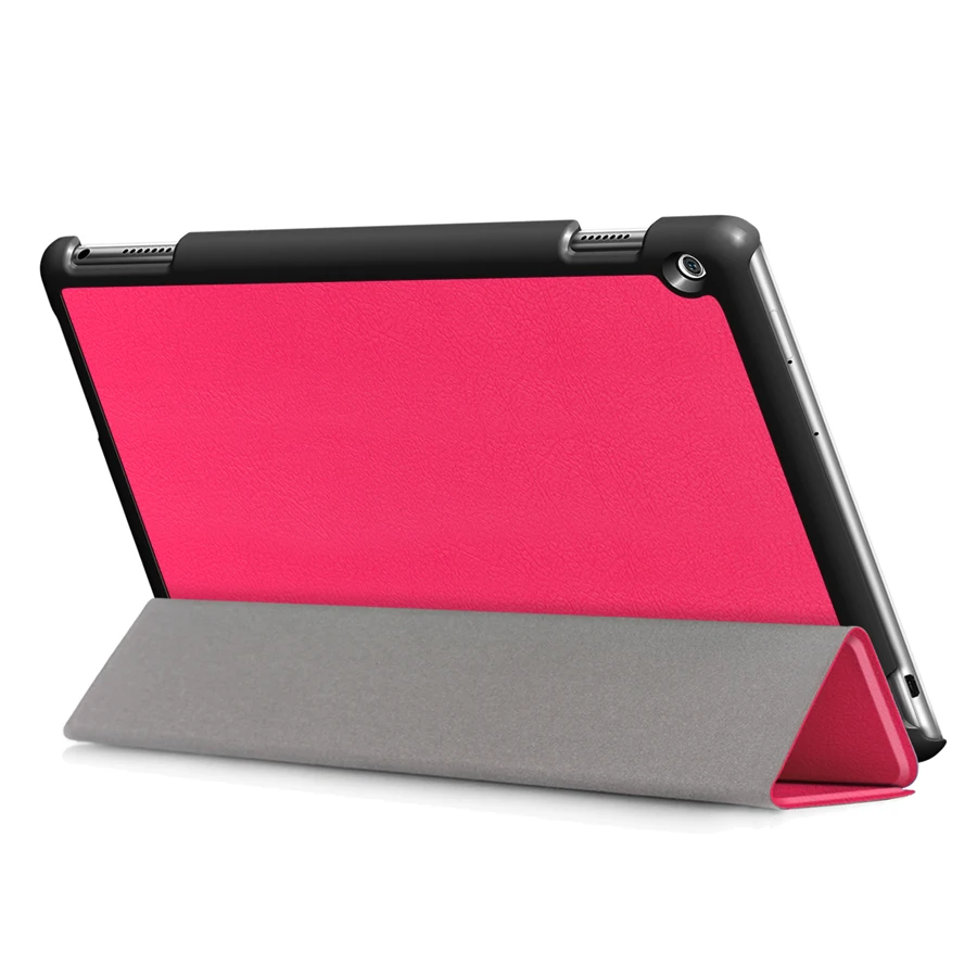 Чехол Funda для HUAWEI Mediapad M3 Lite 10,0 10,", чехол из полиуретановой кожи для планшета, ультратонкий умный защитный чехол-подставка+ пленка+ ручка