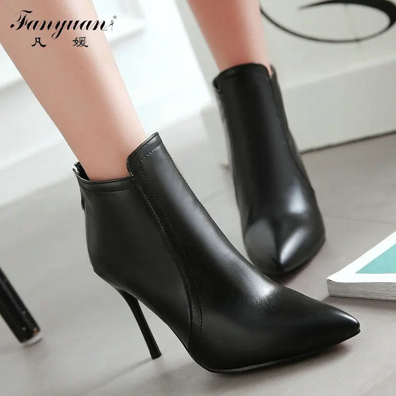 

Sexy Wedding Women Ankle Boots 2021 Fashion Pointed Toe High Heels Winter Spring Autumn Shoes Woman Platform Motorcycle Boots